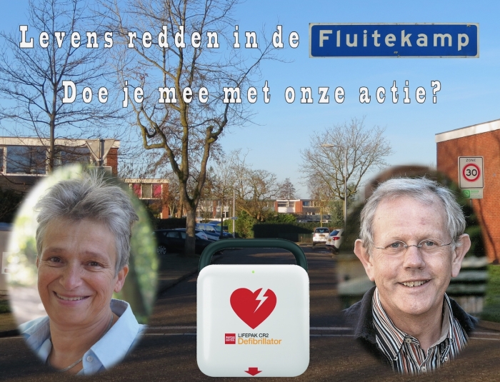 AED actie Fluitekamp, Hoogland