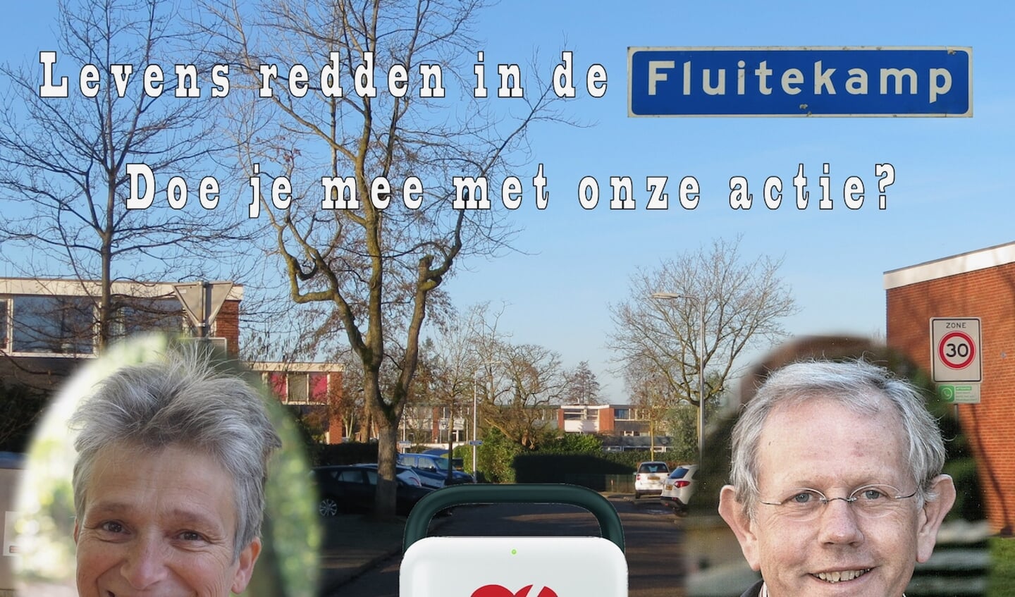 AED actie Fluitekamp, Hoogland