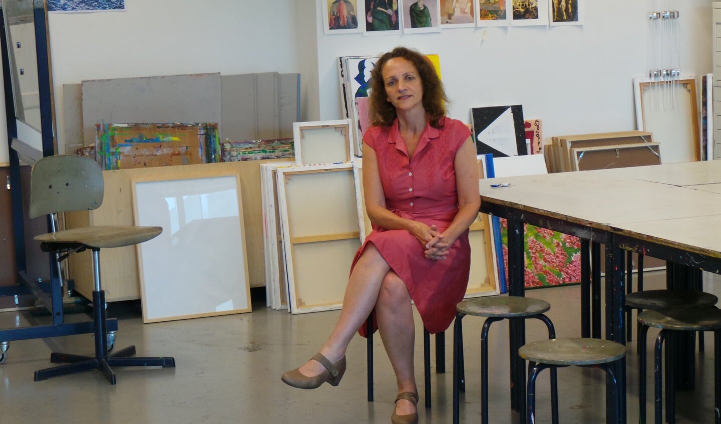 Directeur Monika van der Ent van Pier K.: 'De docenten gebruiken alle digitale middelen die voorhanden zijn, ze skypen, zoomen en appen dat het een lieve lust is.'