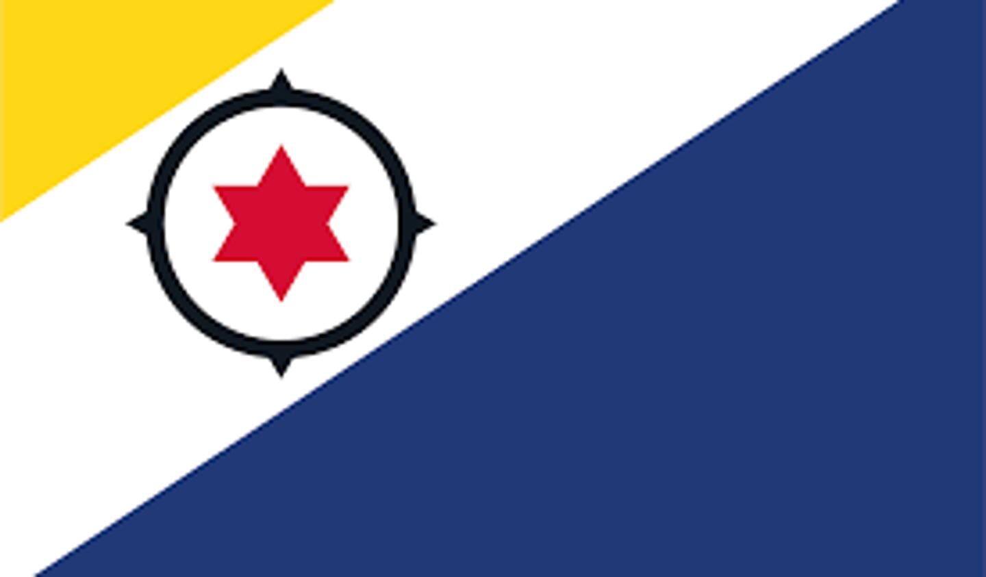 De vlag van Bonaire.