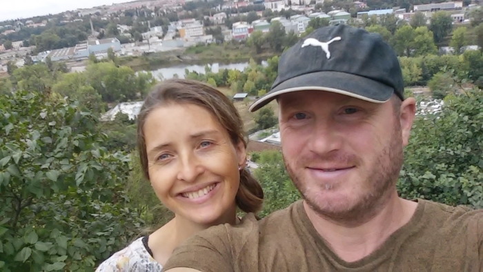 Michel en Danielle op vakantie