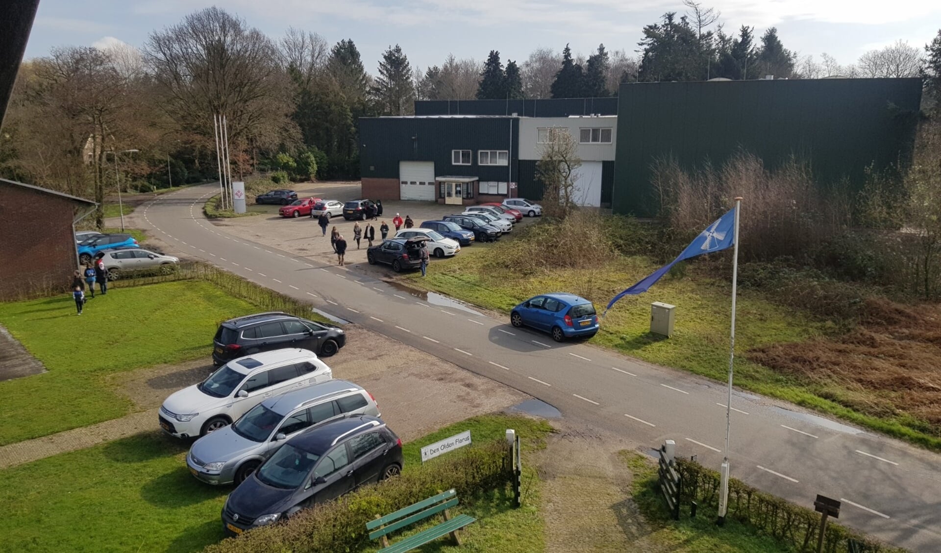 Topdrukte bij de molen in Kallenbroek op hamsterzaterdag