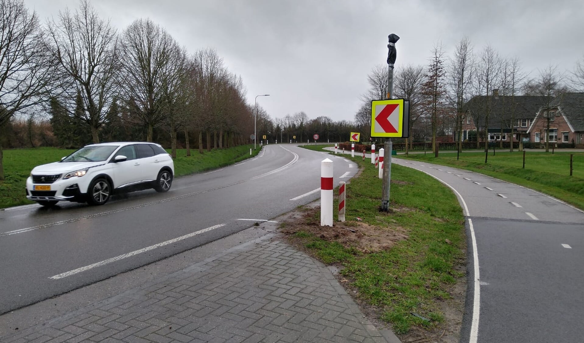 De Wesselseweg tussen Barneveld en Kootwiijkerbroek is de gevaarlijkste weg van de gemeente Barneveld.
