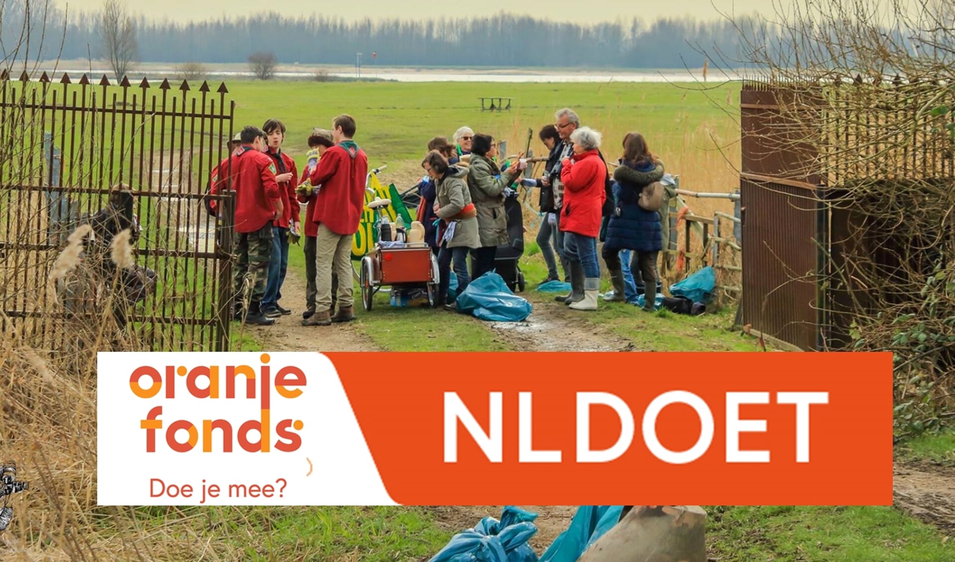 Vorig jaar hield NLDoet nog een schoonmaakactie in de Woelse Waard