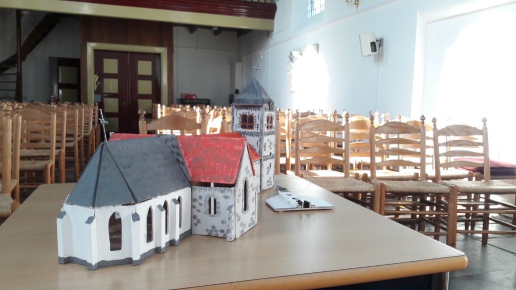 <p>De oorspronkelijke kerk mat vooraan het koor, dat sinds 1820 het hele Witte Kerkje van Odijk is.</p>