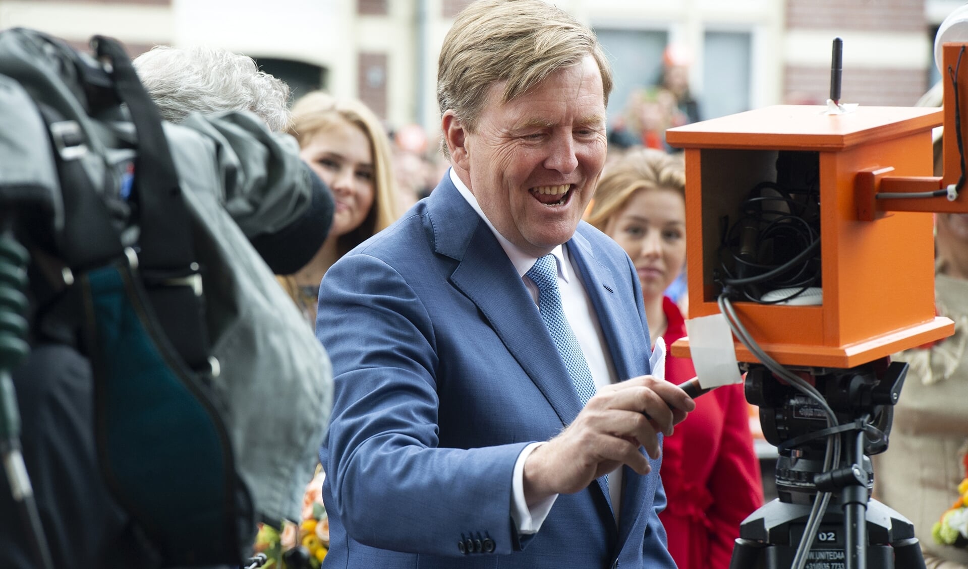 Koning Willem-Alexander tijdens Koningsdag in Amersfoort.