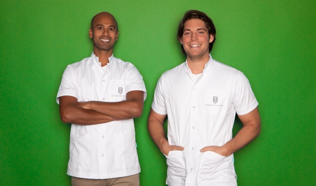 Shareev Sewradj en Bob Gregoire van Chiropractie Houten
