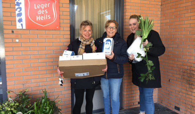 De mondkapjes zijn afgeleverd bij het Leger des Heils.