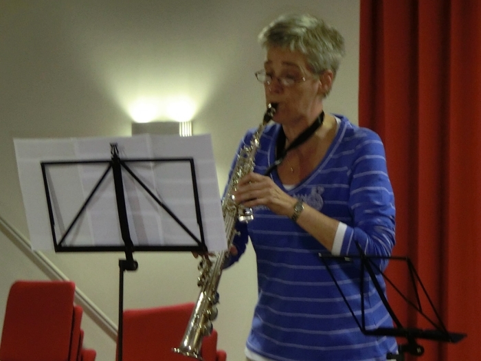 Marjolein tijdens een eerder solistenconcours
