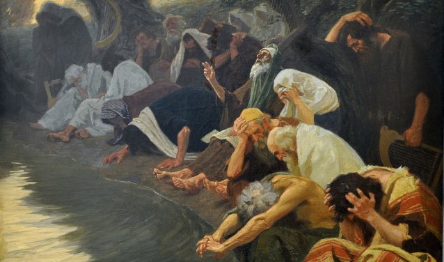 Schilderij 'An den Wassern Babylons' van Gebhard Fugel.