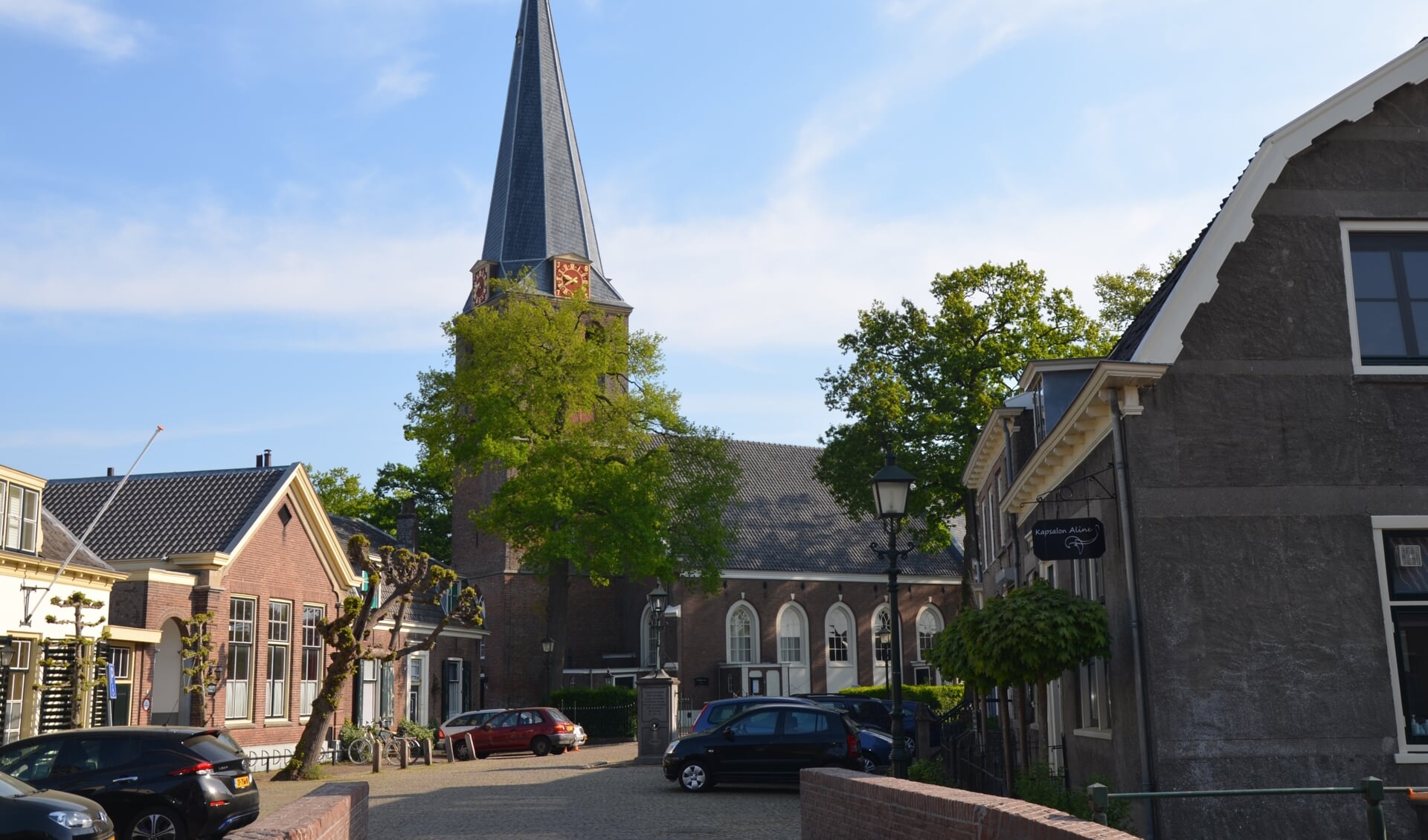 Het kerkplein van Langbroek 