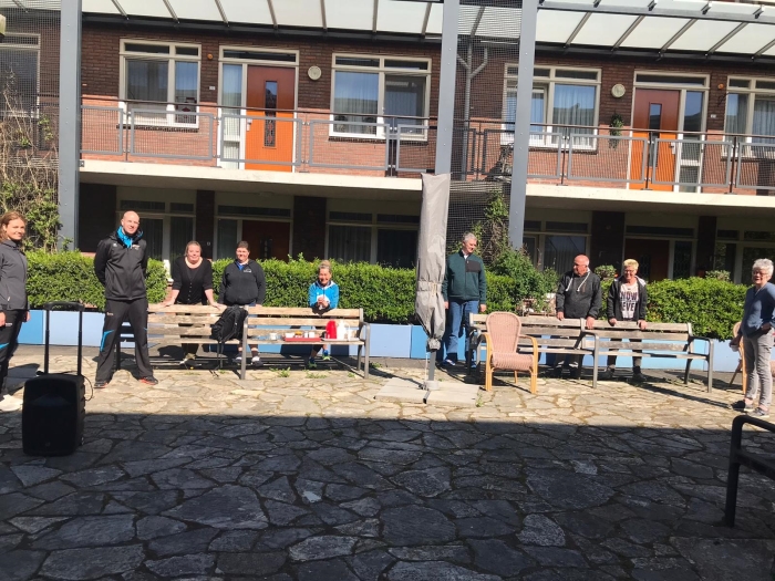 Een aantal deelnemers en de organisatie