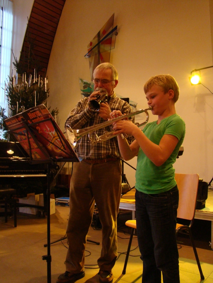 een leerling met docent