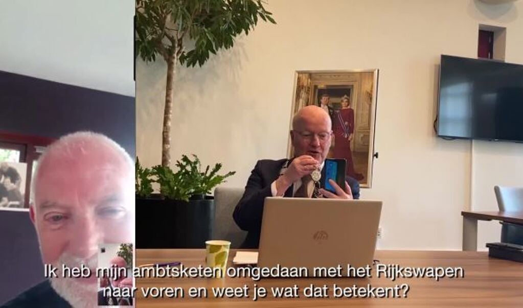 Burgemeester Ruud van Bennekom verrastte drie mensen met een onderscheiding afgelopen vrijdag