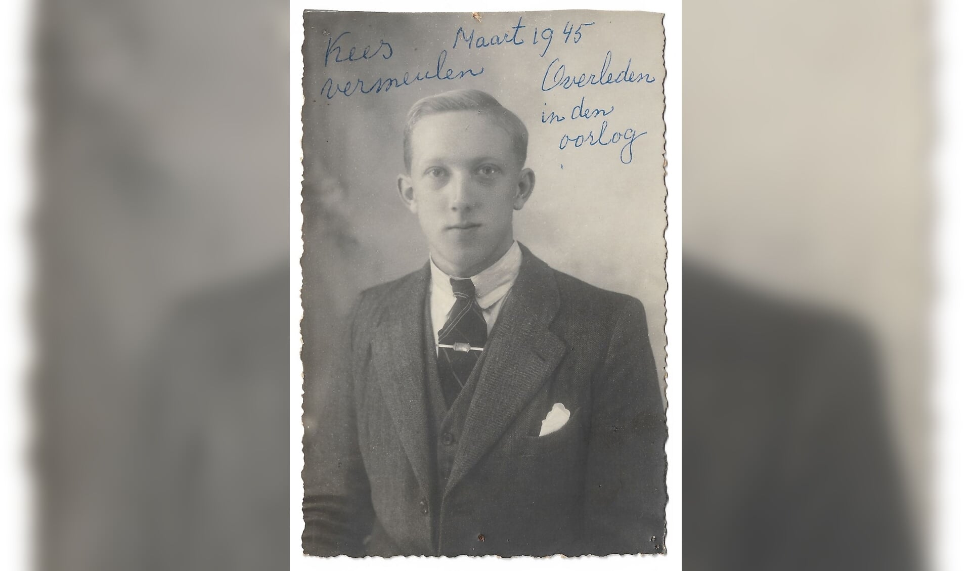 Kees Vermeulen werd 9 augustus '44 opgepakt. Hij overleed in concentratiekamp Neuengamme.