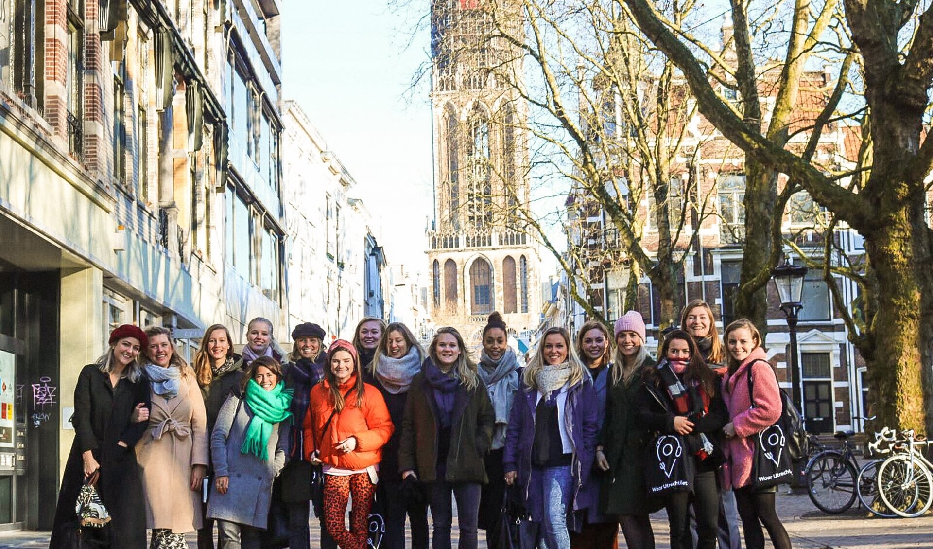 Groepsfoto van eerdere foodtour door Utrecht die wij ook zelf hebben georganiseerd.