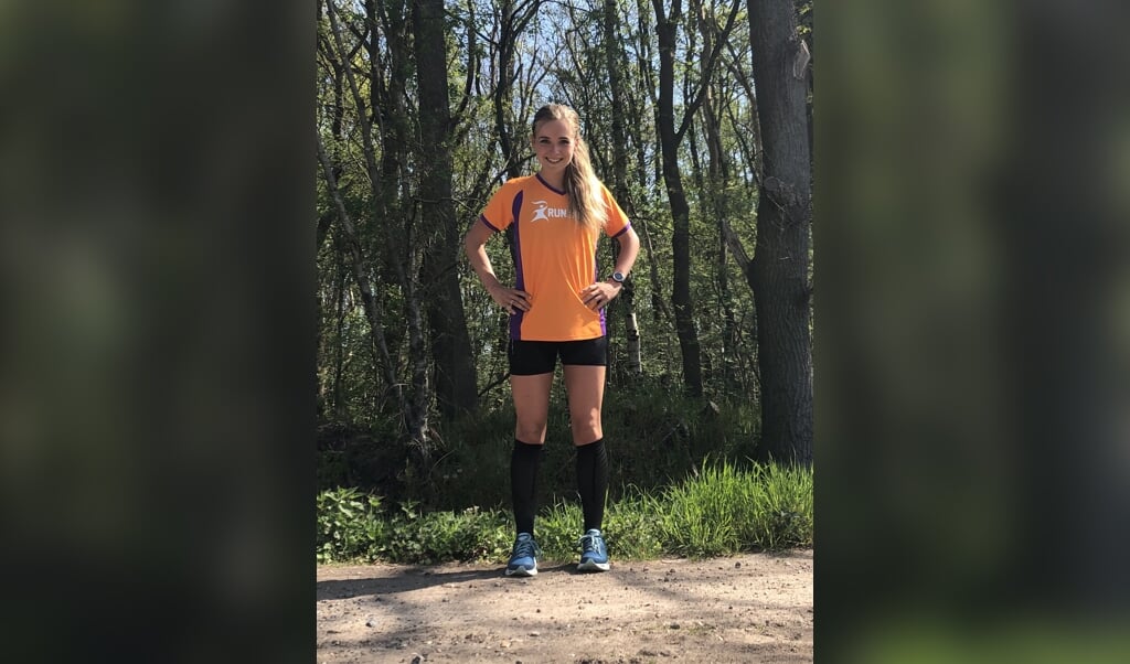 Jarka Kortleve loopt eigen marathon in Hardinxveld.