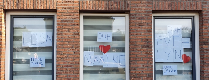Het ontvangst bij 1 van de leerlingen