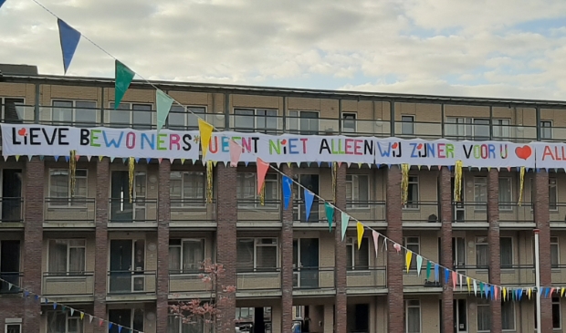 Spandoek voor bewoners