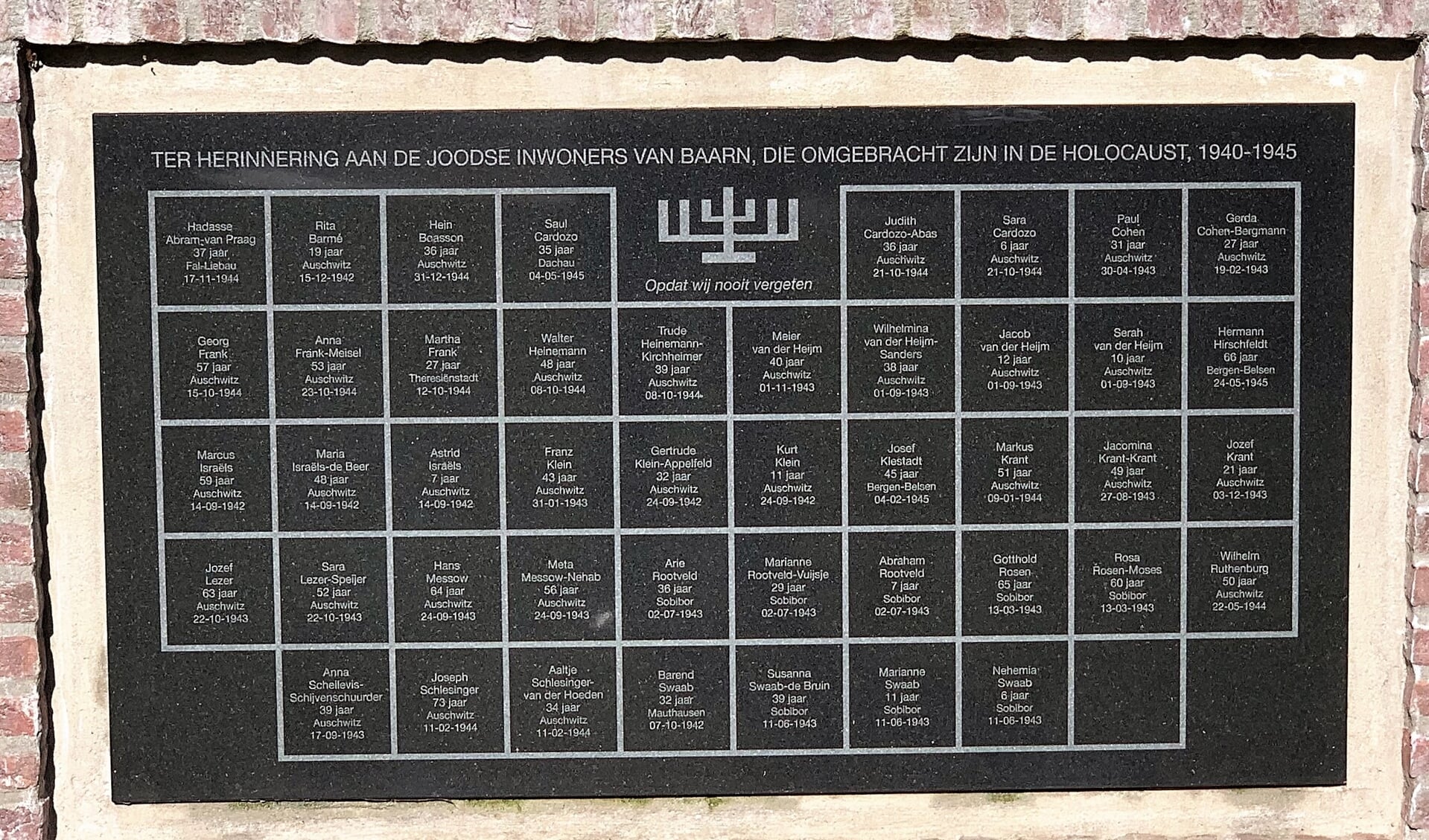 De namen op het Joods Monument inspireerden Adriaan Voeten.