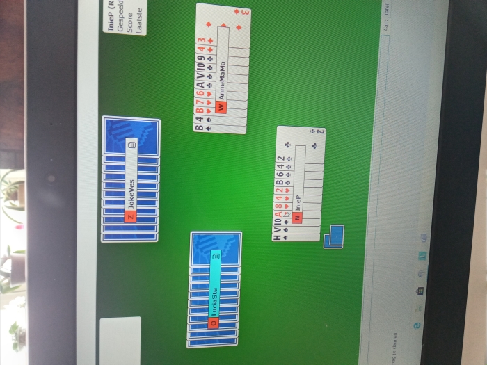 een computer bridgescherm