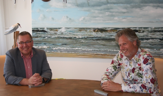 Christian van den Brink, waarnemend voorzitter college van bestuur (l) en Pim Spijker, meerscholendirecteur s(b)o-scholen en DaVinci (r)