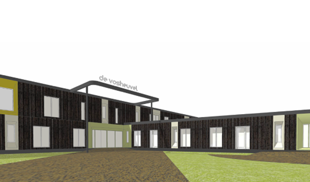 De Vosheuvelscholen: nieuwbouw aan de Heiligenbergerweg.