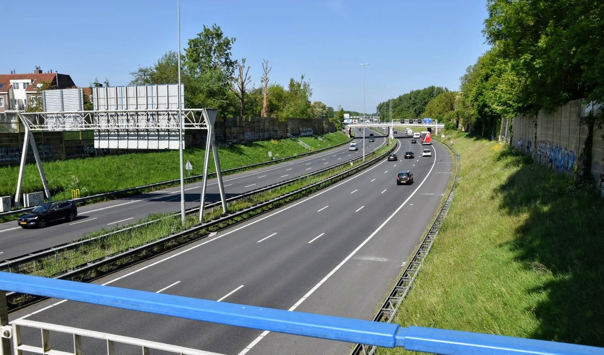 De A9 bij Amstelveen.