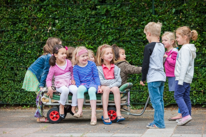Kleuters in een kleuterklas