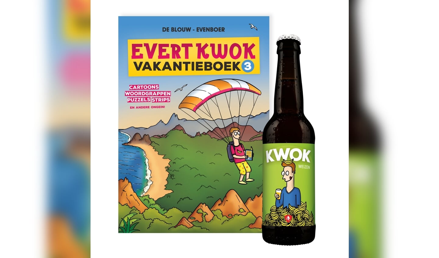 Evert Kwok Vakantieboek 3 en het KWOK biertje