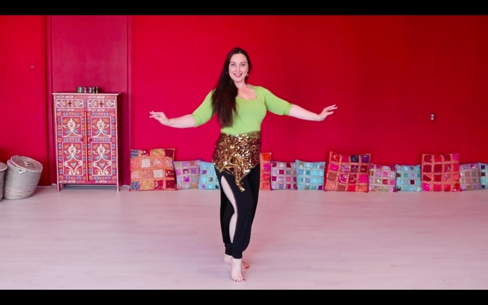 Raniya in haar dansstudio