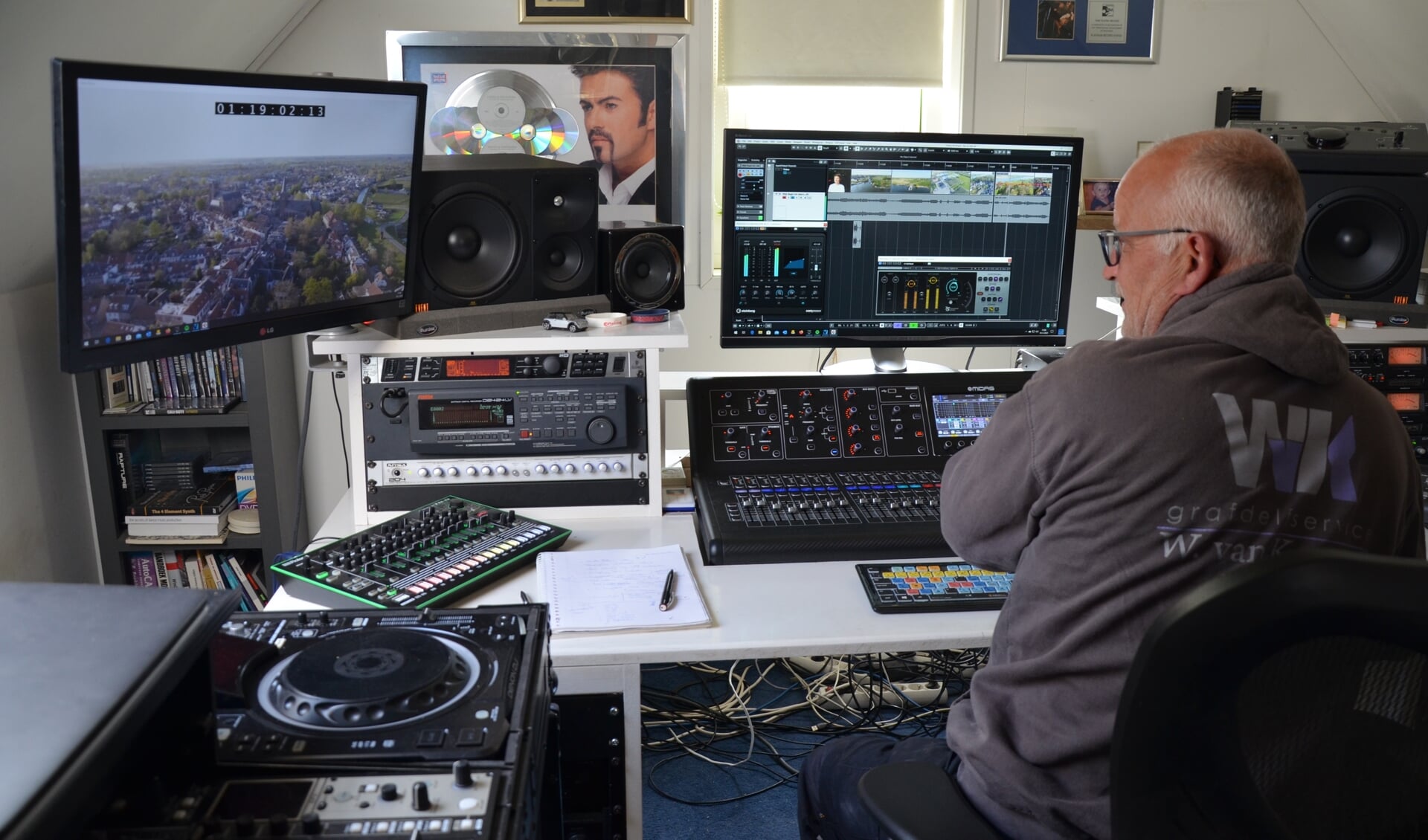 Wilco van Kouwen in zijn studio
