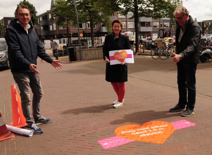 Stichting Binnenstadsmanagement Ede: Xander Haalboom, Jacky van de Pol en Ernst Steinmeier.