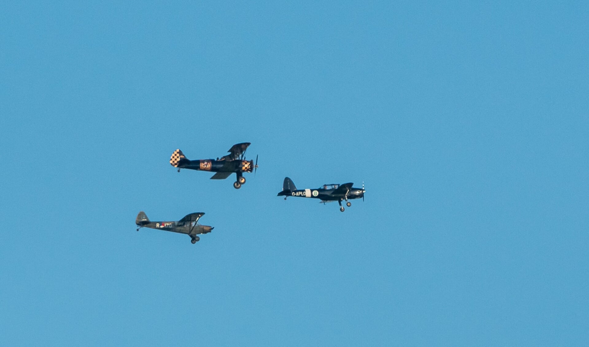 Drie historische vliegtuigen vorig jaar