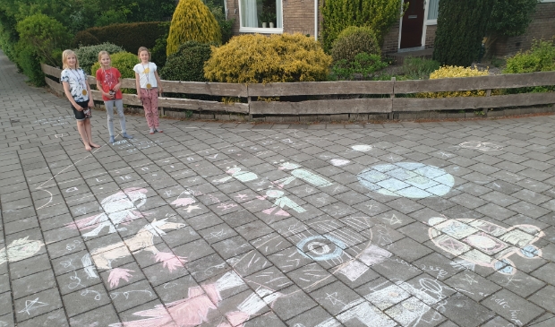 De winnende krijttekening in Overveen