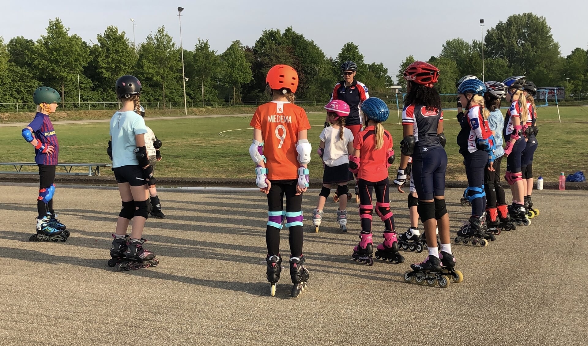 Veel proeflessers tijdens de eerste training van dit seizoen.