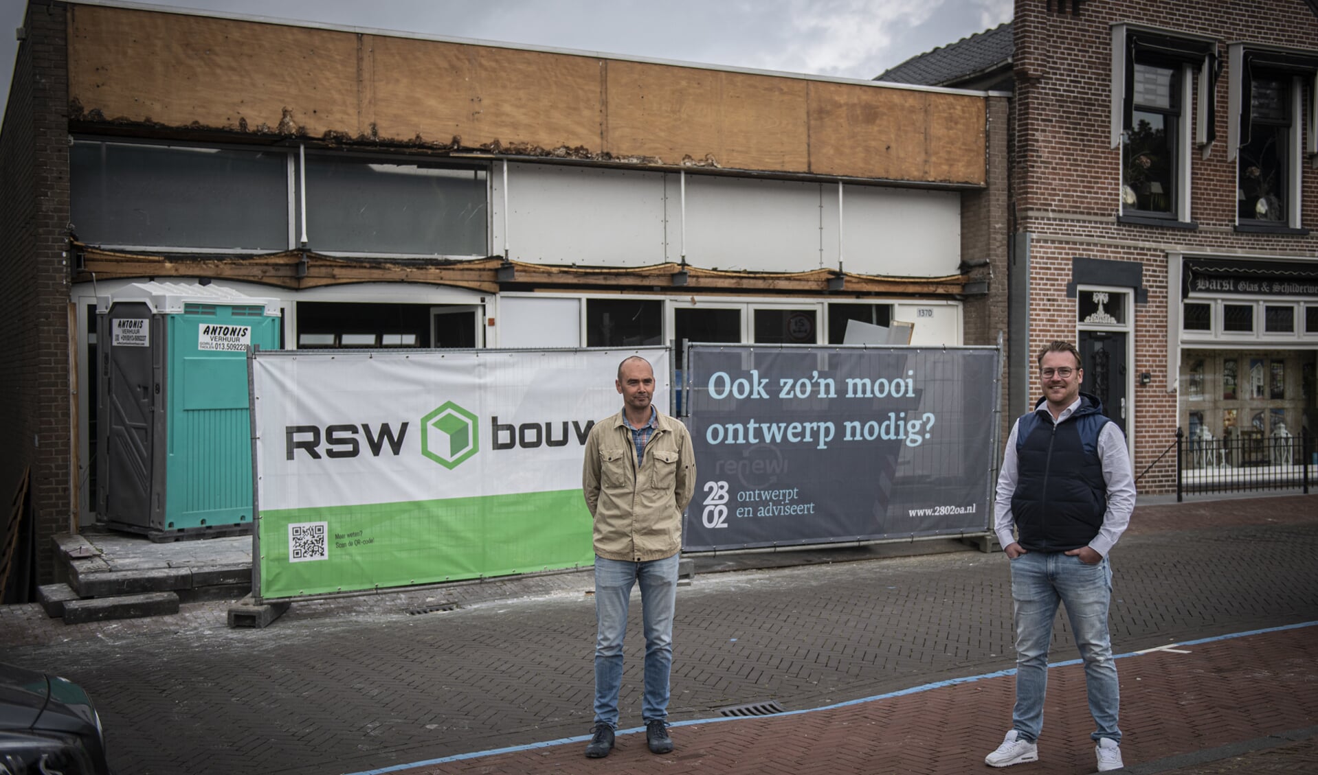 Sjoerd Roza en RSW bouw sloegen de handen ineen om van het gebouw aan de Peulenstraat iets moois te maken.