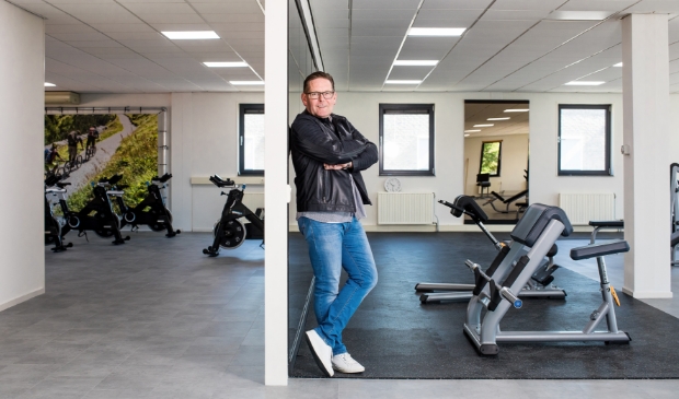 Herman Kuijt op de nieuwe bovenverdieping van Sportcentrum Sunfit
