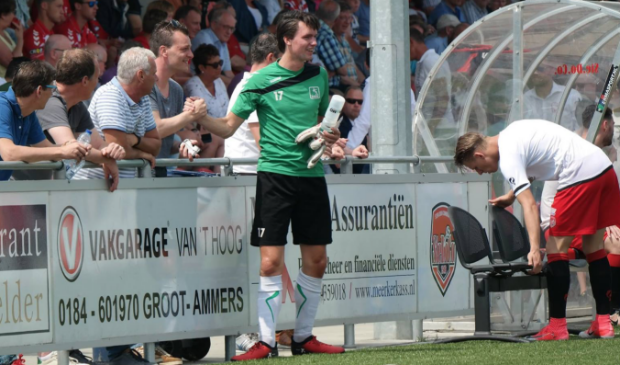 Koen Hagelstein in zijn periode bij DOVO. Momenteel is hij doelman van De Merino's.