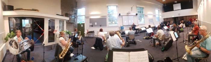 Repetitie van het harmonieorkest