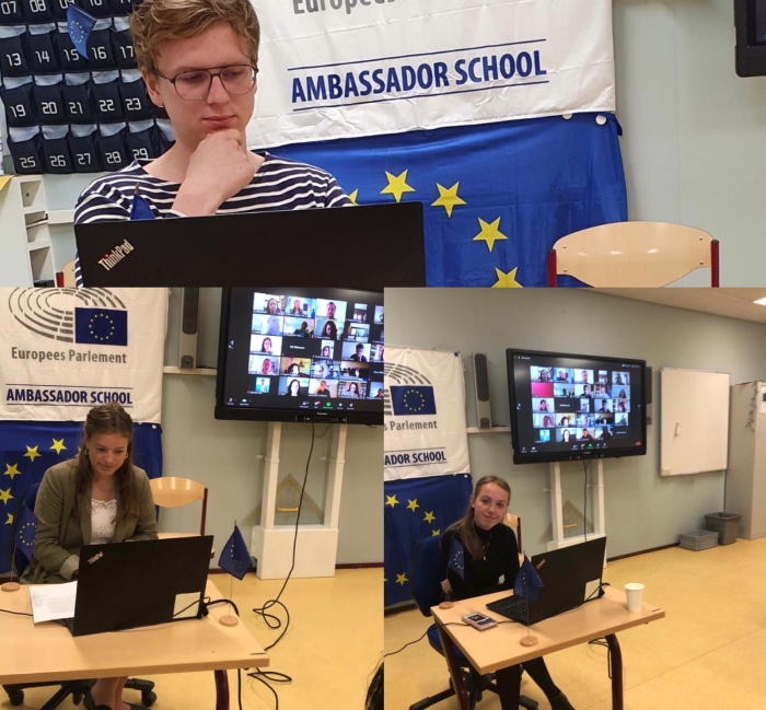 Junior EP Ambassadors van het Revius Lyceum Doorn