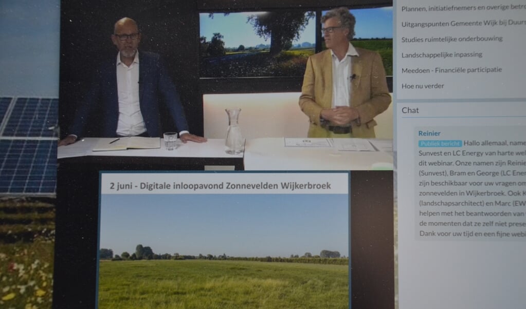 Jeroen Schmaal (Sunvest) in Gijs van Heemstra (LC Energy) presenteren het plan.