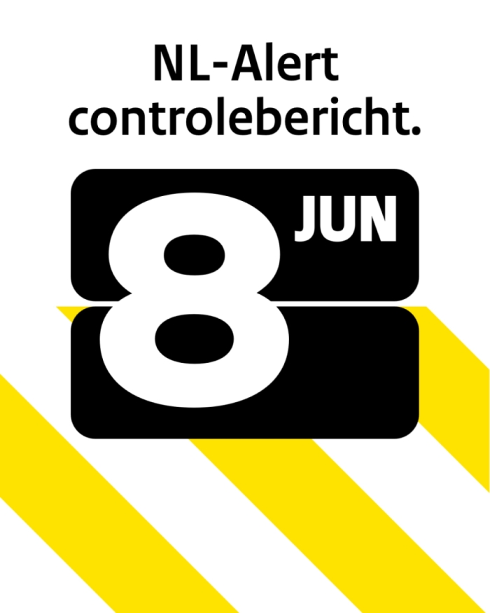 NL-Alert controlebericht 8 juni