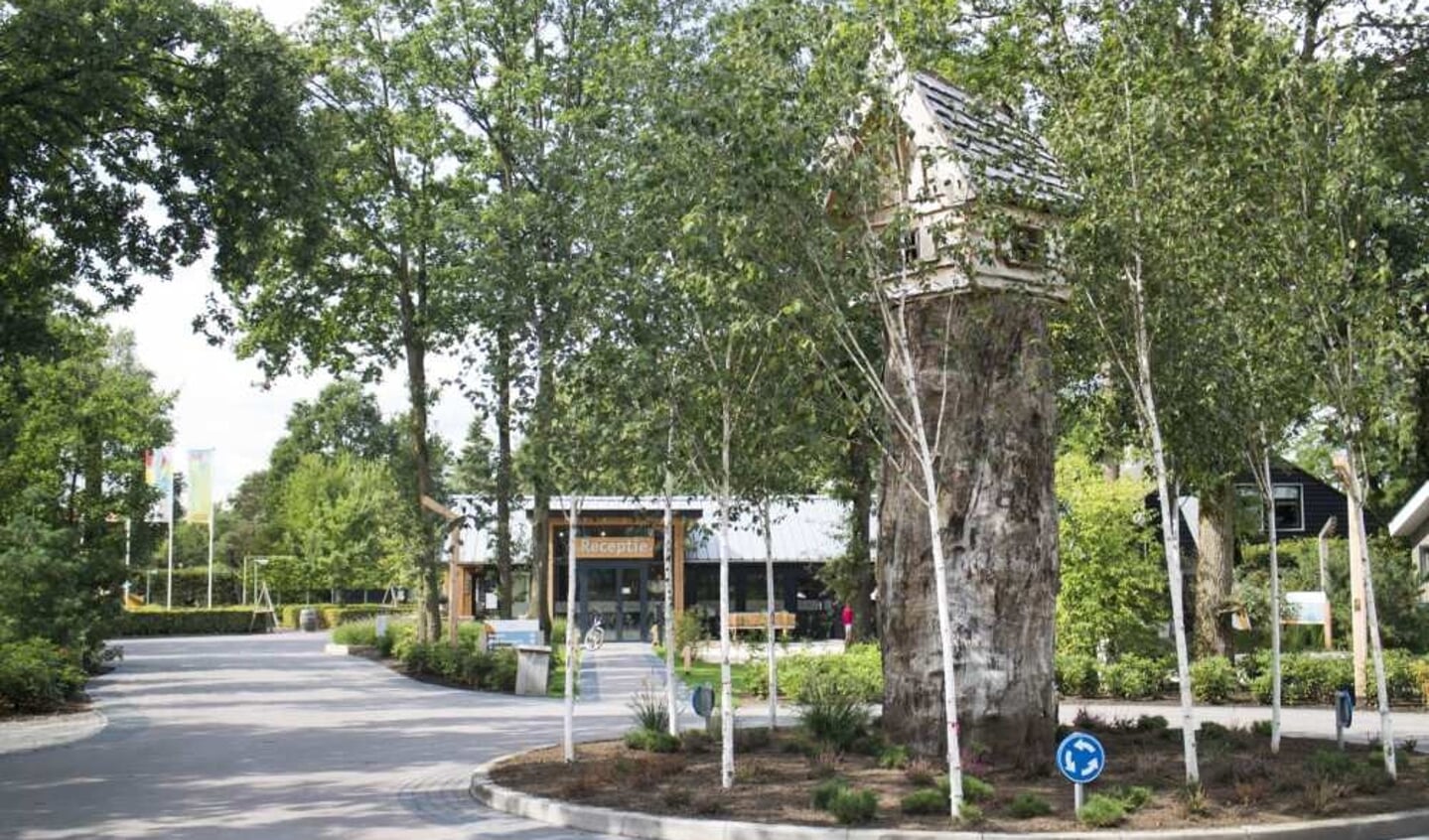 De entree van vakantiepark De Wije Werelt in Otterlo.
