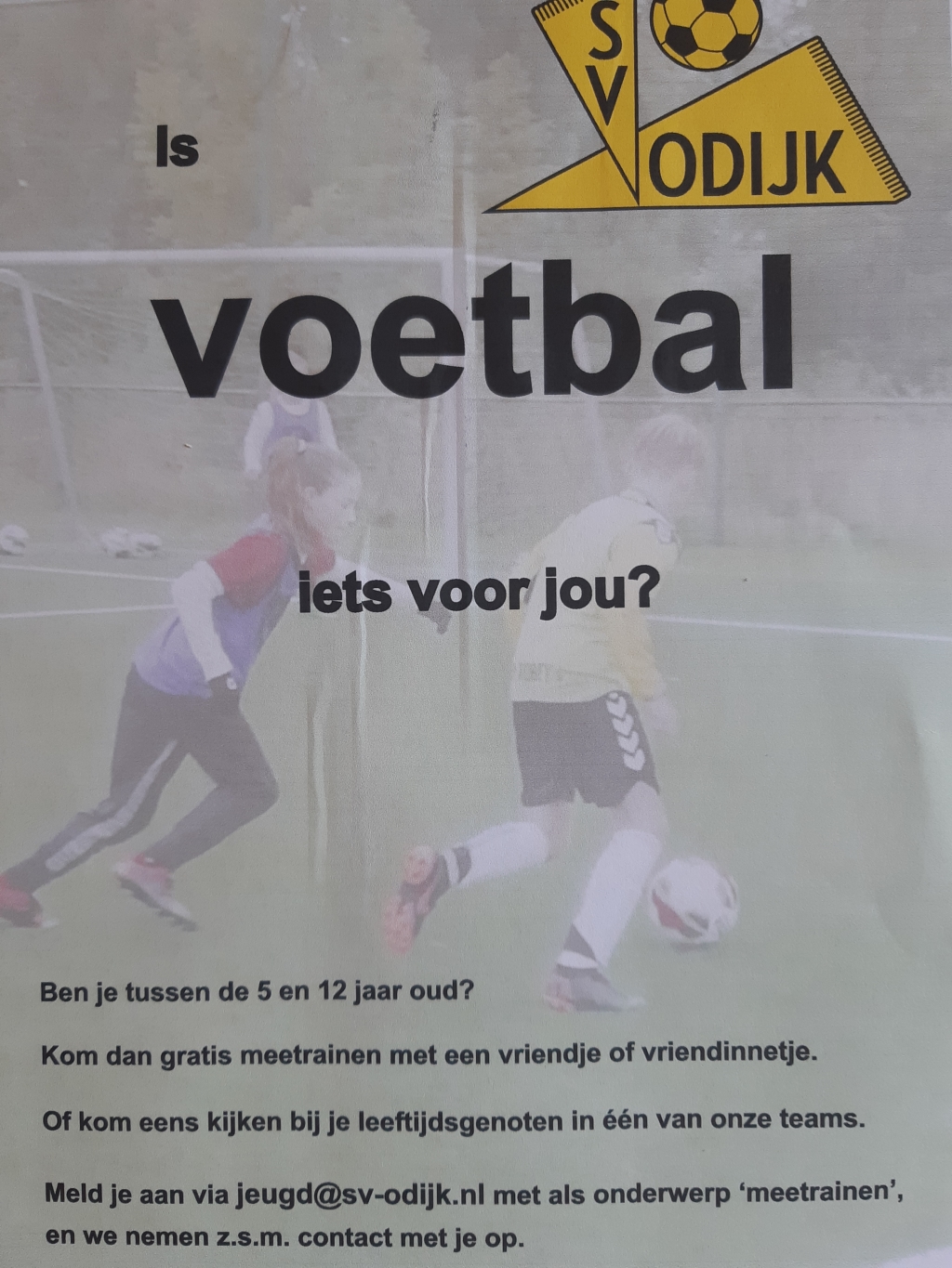 De poster van SV Odijk