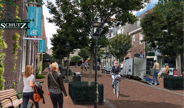 Stationsstraat na de opknapbeurt.