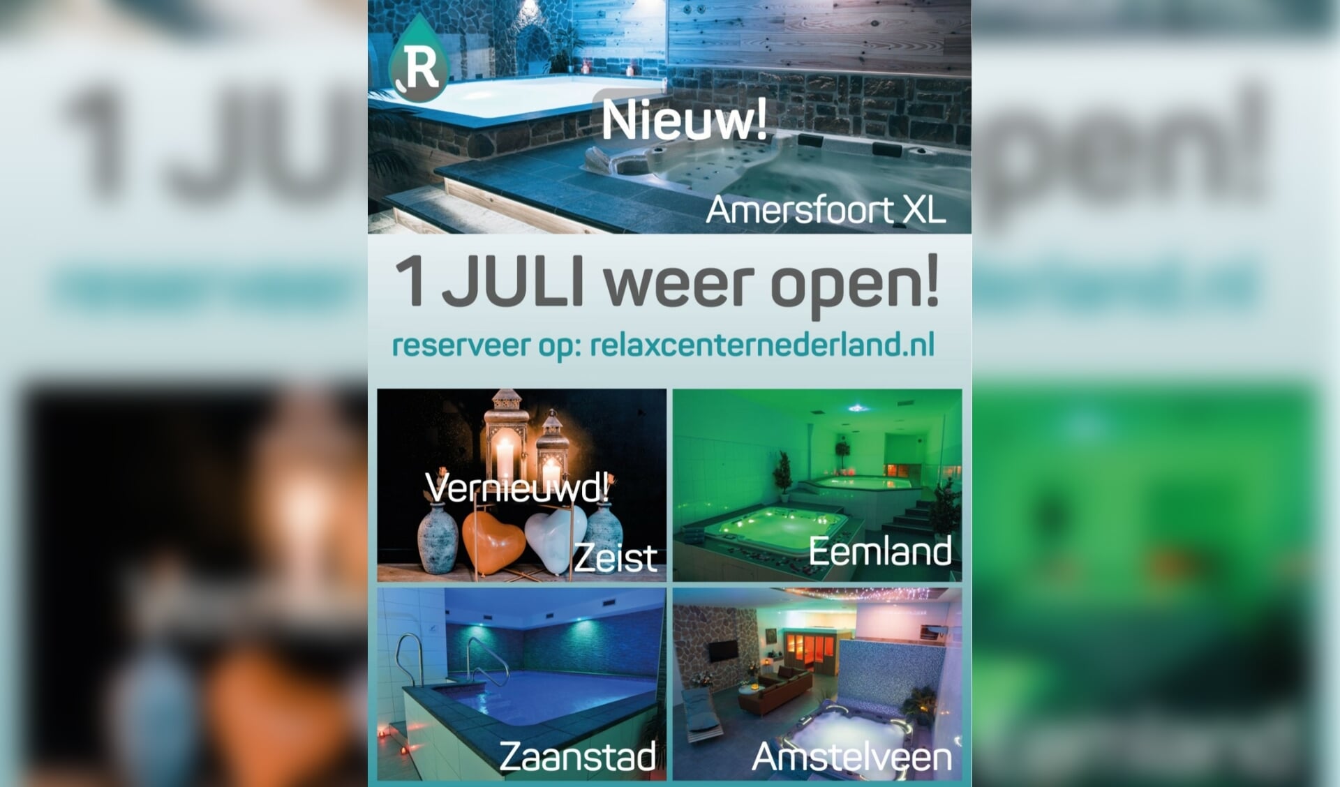5 vestigingen van relax center nederland