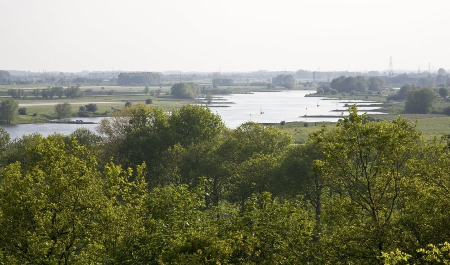 Uitzicht over de Rijn van Arboretum Belmonte