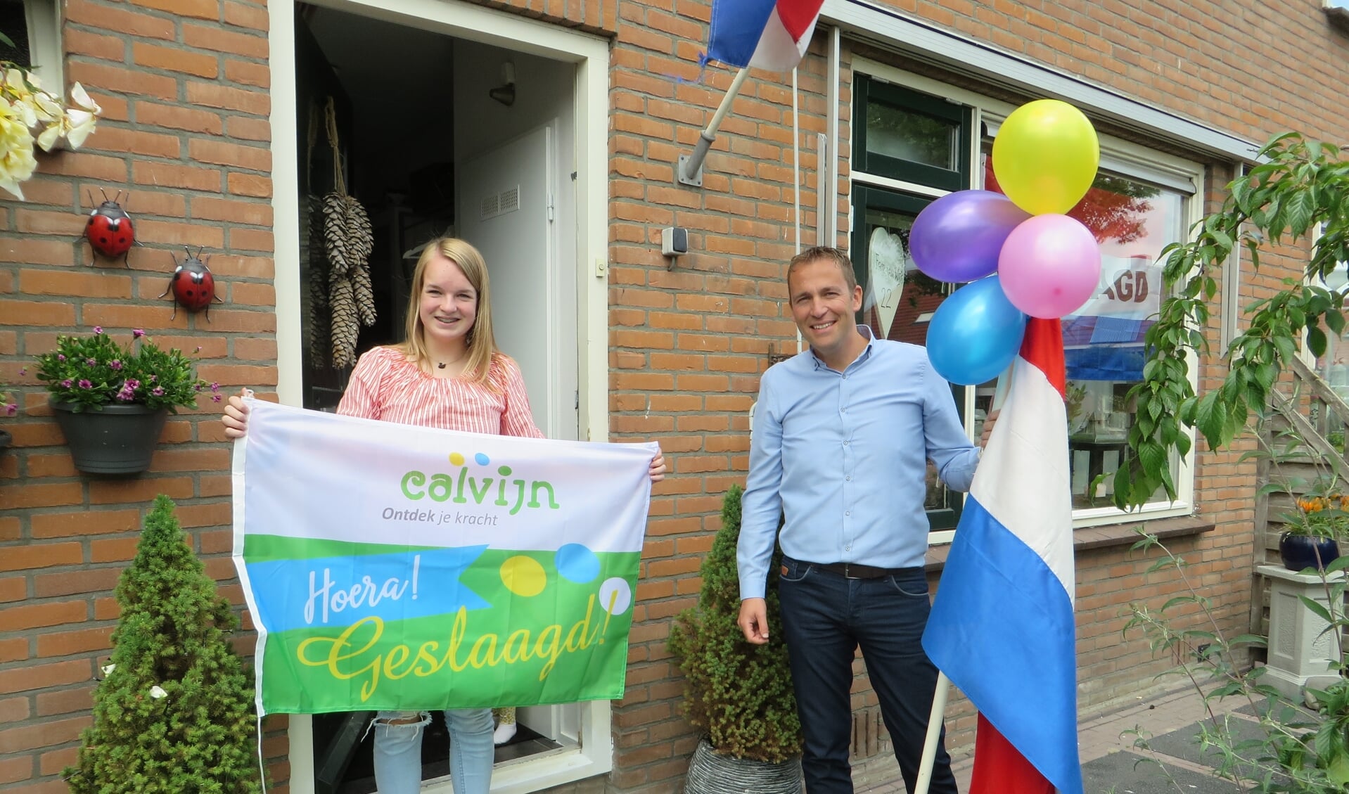 Felicitatie geslaagde leerling van Calvijn 