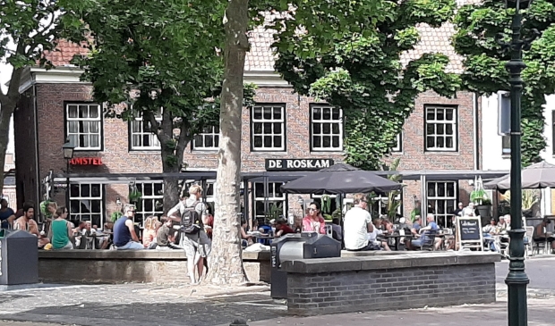 De terrassen liepen lekker vol vanmiddag